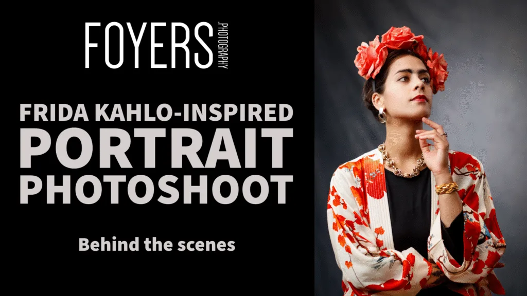 Frida Kahlo-inspired photoshoot, behind the scenes.